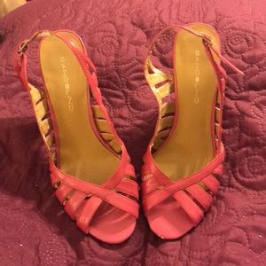 Bandalino pink strappy heels size 7